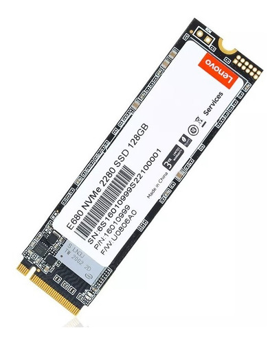 Ssd Nvme Lenovo E680 M2 1tb M.2 2280 Pcie 3.0x4 Para Notebook Lenovo Cor Preto