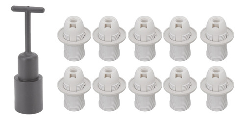 Soporte E14, 10 Unidades, Funda De Abs Resistente A Altas Te
