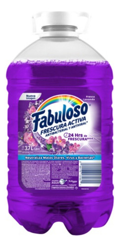 Fabuloso Frescura Activa limpiador líquido antibacterial lavanda 3.7L