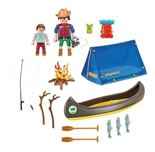 Imagen 4 de 6 de Playmobil 9323 Maletín Campamento Playking