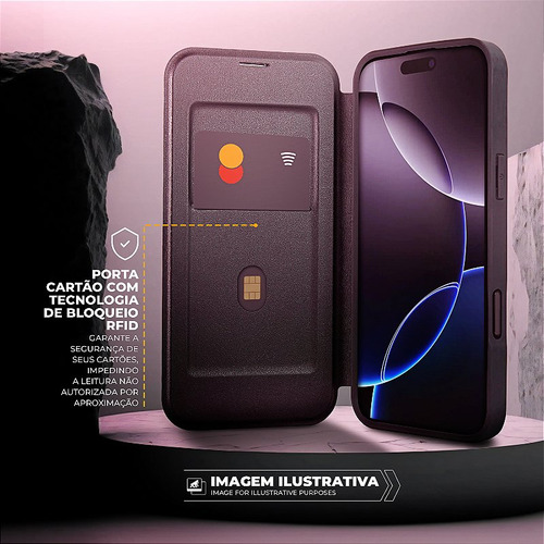 Capa Case Para iPhone 16 Pro - Carteira Dual - Gshield