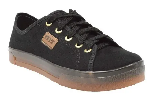 Zapatillas De Lona Mujer Moleca Bajas Bordadas Urbanas 5640