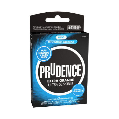 Preservativos Prudence® Extra Grande X 3 | Ultra Sensibles