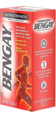 Bengay Pomada Ultra Strength 57 G Importado Usa
