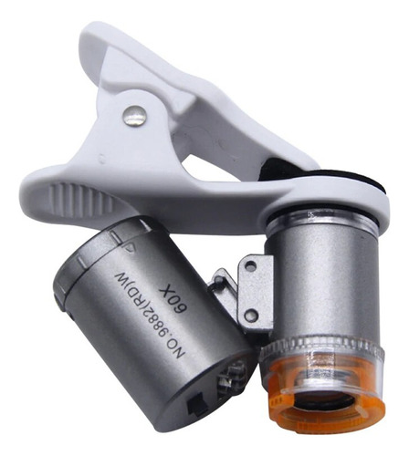 Microscopio Con Clip Para Teléfono Móvil, 60x, Led, Joyería,