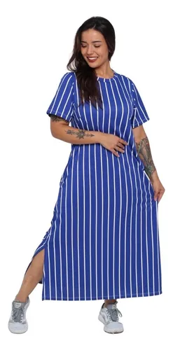 Vestido listrado sale no mercado livre