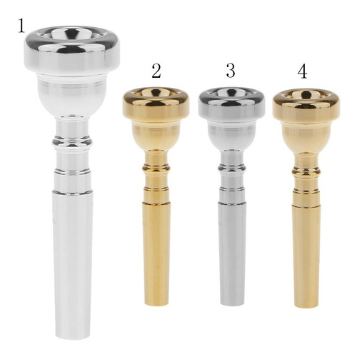 Imagen 6 de 8 de 3c Trompeta De Metal Boquilla Para Yamaha Bach Conn Plata