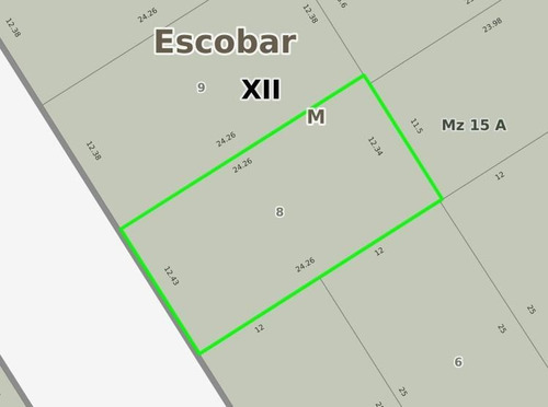 Imagen 2 de 7 de Lote En Venta, Manzana 15a, Parcela N°8, Barrio La Doma, Belén De Escobar