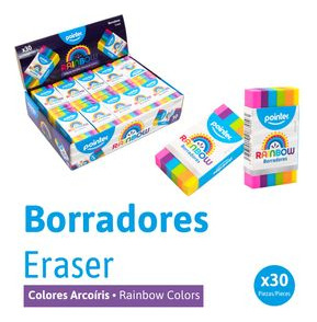 Borrador Arcoiris X30 Piezas Pointer Mayor Y Detal 