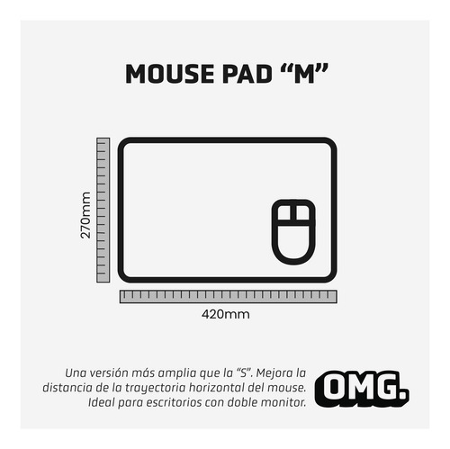 Mouse Pad Gamer Omaigat Psychedellic Madness M (410x270x3mm)