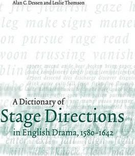 Libro A Dictionary Of Stage Directions In English Drama 1...