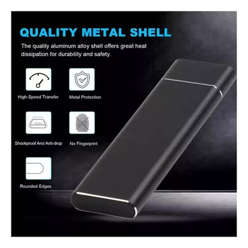 Mini Disco Duro Externo Portátil De Estado Sólido De 4 Tb Ss