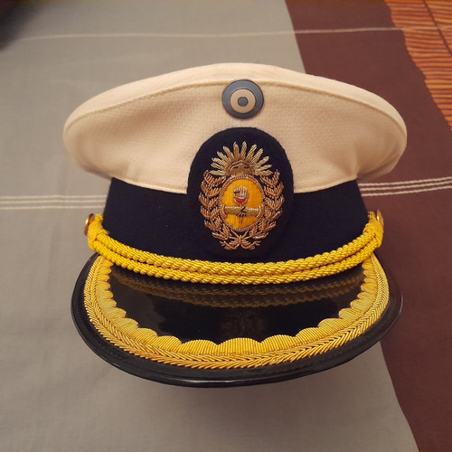 Gorra Uniforme Gala Ejercito Of Jefe Blanco 56