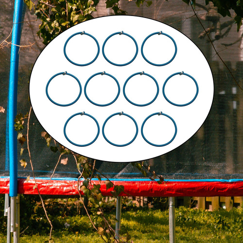 10x Cuerda Elástica De Trampolín Reemplazo Redondo Azul