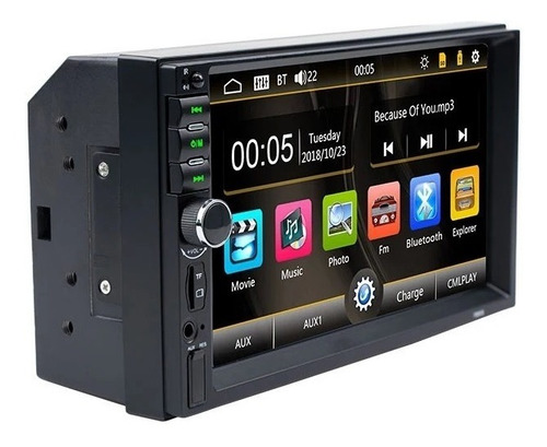 Imagen 5 de 8 de Radio 2 Din Tactil 7 Auto Mp3 Mp4 Bluetooth Camara Reversa