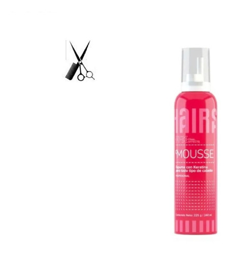 Mousse 240 Ml Hairssime Volumen Brillo Fijacion Textura Pelo