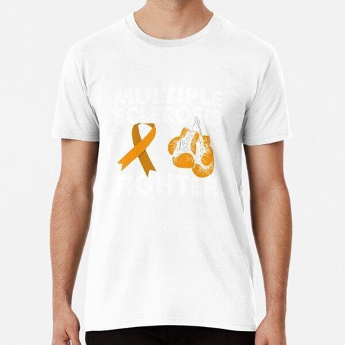 Remera Multiple Sclerosis Fighter, Orange Boxing Glove Ms Aw