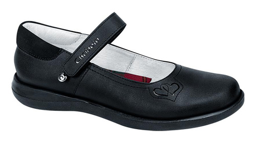 Zapato Escolar Casual Contactel Chabelo Negro Teens C75a