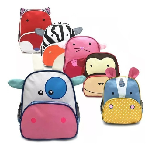 Mochila Infantil Jardin Animalitos Espalda Niñas Niños 8198