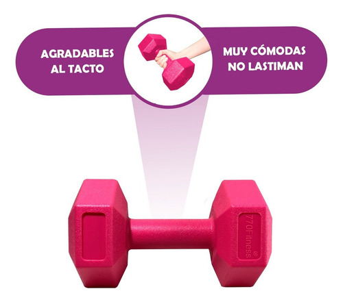 Mancuerna 3kg Diseño Calidad Pvc Gym Fabrica 770store