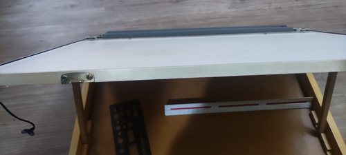 Prancheta Portatil Com Régua Paralela 5000 + Escalimetro
