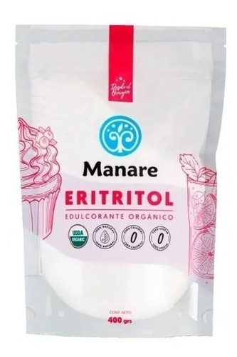Endulzante Eritritol 100% Orgánico 400 Grs. Manare