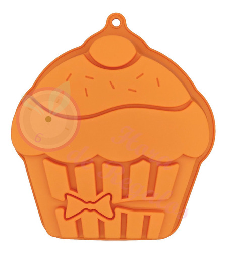 Molde De Silicona Cupcake Torta Chispas Moño 21x21.5x4.5cm 