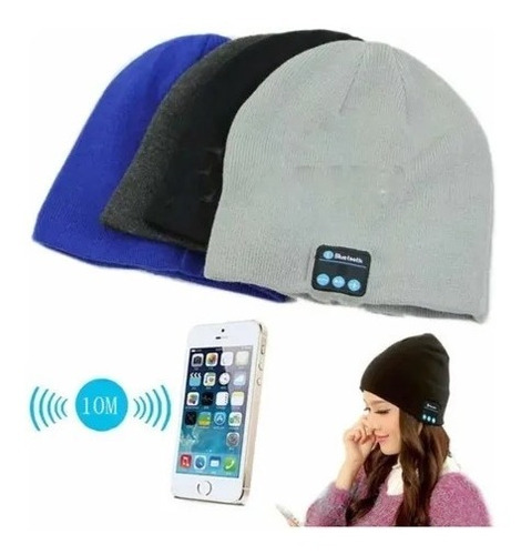 Gorro Beanie Con Parlante Sonido Bluetooth Recargable