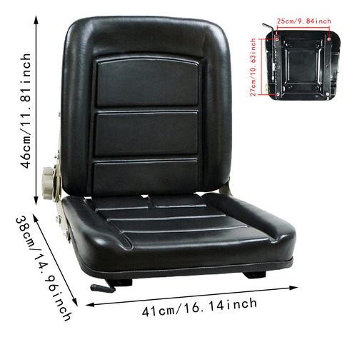 Asiento De Tractor Confiable Ajustable De Asiento 25cmx27cm