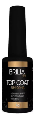 Top Coat Selante Clear Extra Brilho 9g    - Brilia Nails
