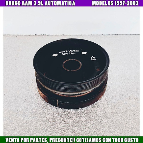 Polea Cigüeñal Dodge Ram Van 3.9l Mod 1997-2003