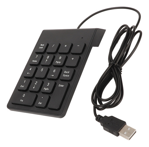 Teclado Numérico Con Cable, 18 Teclas, Ergonómico, Usb, Ench