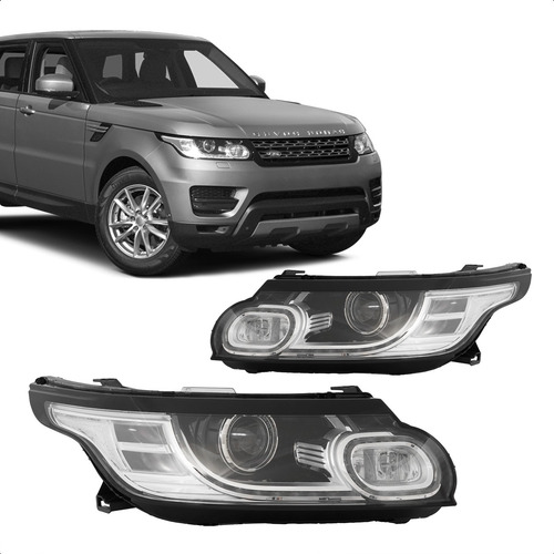 Par Farol Range Rover 2014 2015 2016 17 18 C/led D3s 8 Pinos