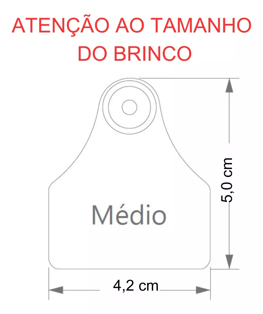 Segunda imagem para pesquisa de brinco para bovinos numerados