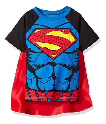 Warner Bros Justice League Cosplay Shirt And Cape Toddler To