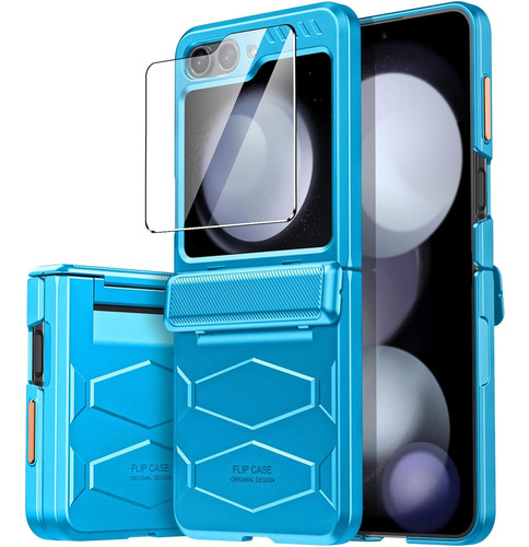 Funda Para Samsung Galaxy Z Flip 5 C/proteccion Bisagra_03