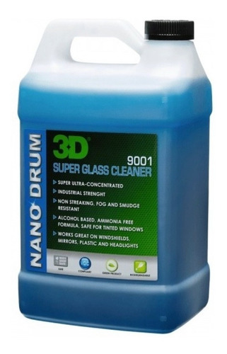 3d Super Glass Cleaner Limpia Vidrios Hyper Concentrado 