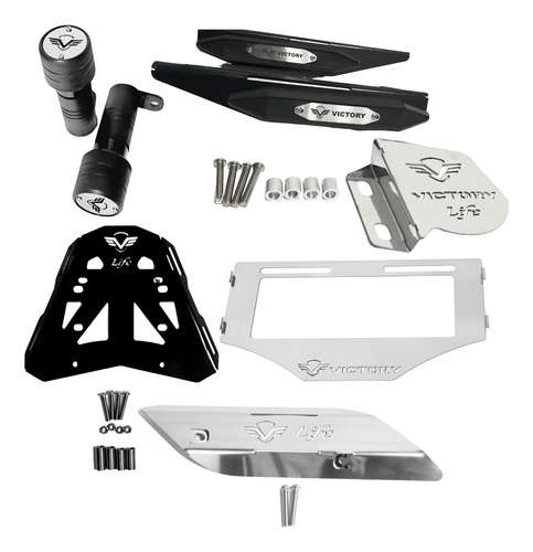 Kit Lujos Sliders Victory Life 125 Motos Defensas Victory