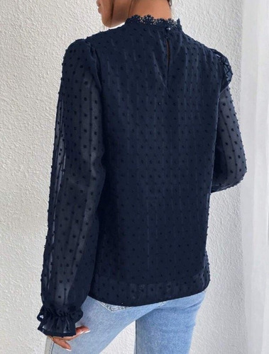 Blusa Importada De Gasa Romantica - Macoua