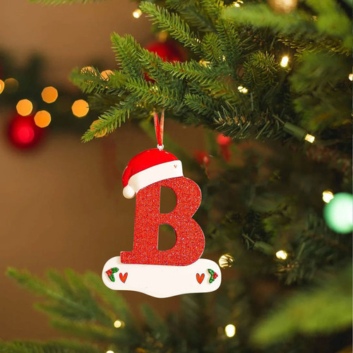 - Colgante Navideño Con Forma De Pequeño Sombrero Rojo Con