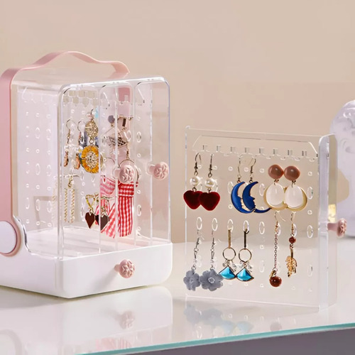 Organizador De Joyas Aretes Collares Anillos De 4 Divisiones