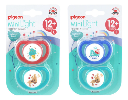 Chupete Mini Light Odontológico Para Bebés 12+ Meses Pigeon
