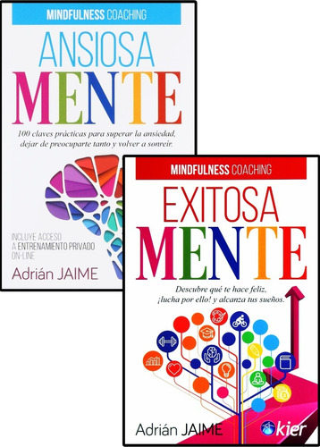 Pack 2 Libros Ansiosa Mente + Exitosa Mente - Adrian Jaime