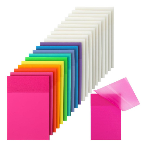 Mr Pen- Notas Adhesivas Transparentes, 3 «x 2 , 20 1000 Y A