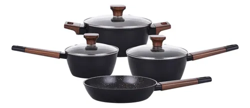 comprar Conjunto Panelas Studio Cook 5 Pçs Indução Black Mimo Style