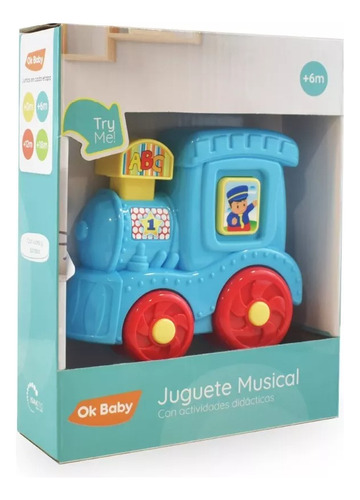 Mini Tren Musical Con Actividades Luz - Ok Baby