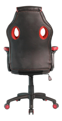 Imagen 3 de 3 de Silla de escritorio Empoli Legend gamer roja con tapizado de cuero sintético