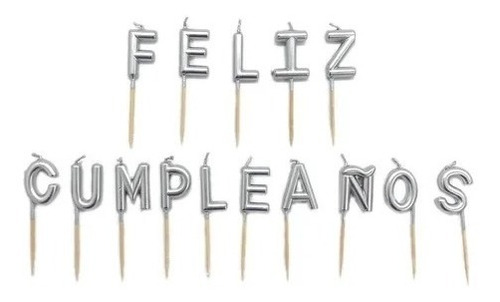 Velas Feliz Cumpleaños Decorativas Para Tortas