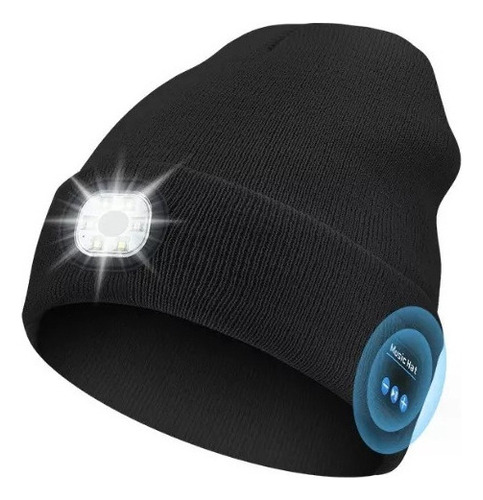 Gorro Con Música Bluetooth De Punto Cálido Led