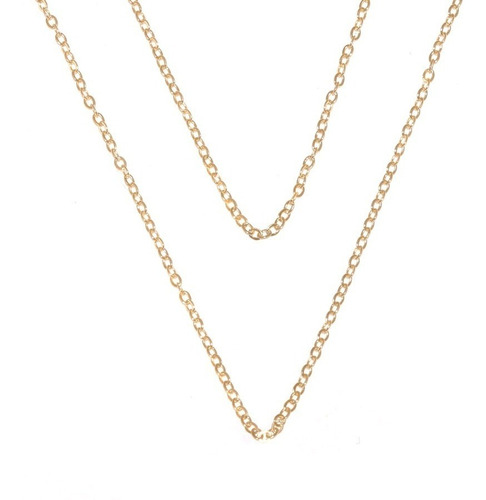 Colar Academia Halteres Com Placa Foco Folheado A Ouro 18k Cor Dourado